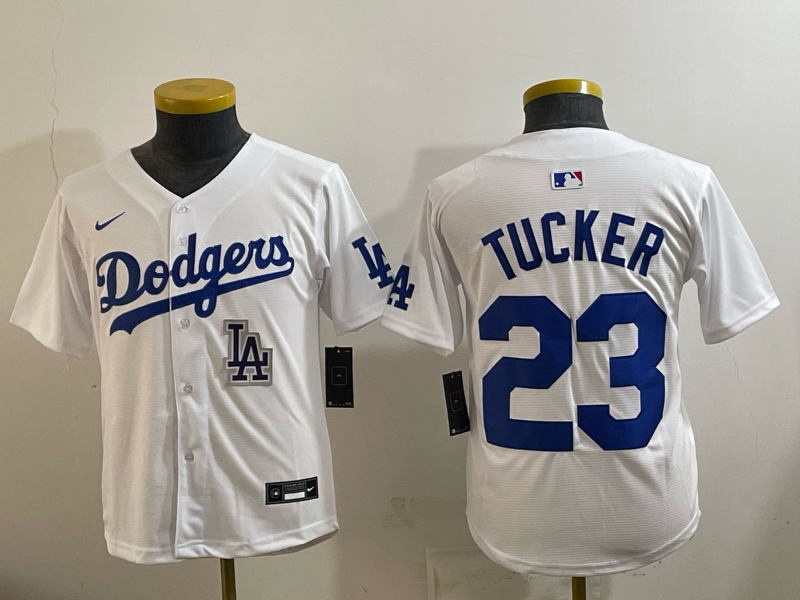 youth 2026 Los Angeles Dodgers #23 Tucker White Game Nike MLB Jersey 003->youth mlb jersey->Youth Jersey